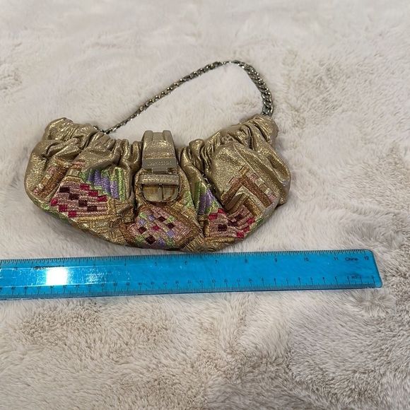 Jimmy Choo gold bag with chain handle - Picture 5 of 9